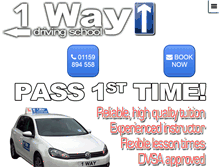 Tablet Screenshot of 1waydrivingschool.co.uk